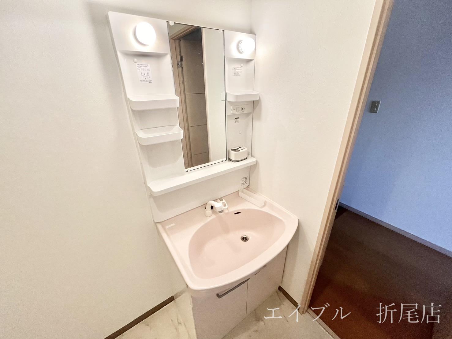 洗面設備　他号室の写真です