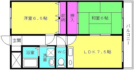 グレース平野の間取り写真