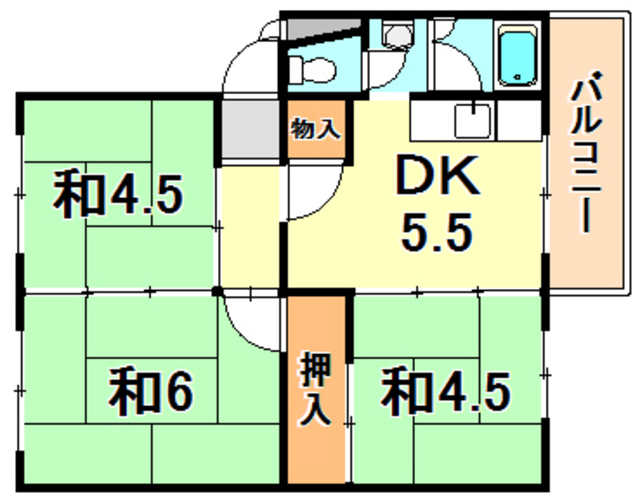 東垂水南の間取り写真