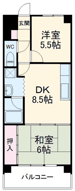 ファミール朝日の間取り