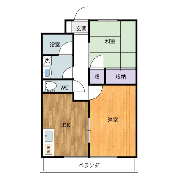 横浜市鶴見区汐入町のマンションの間取り