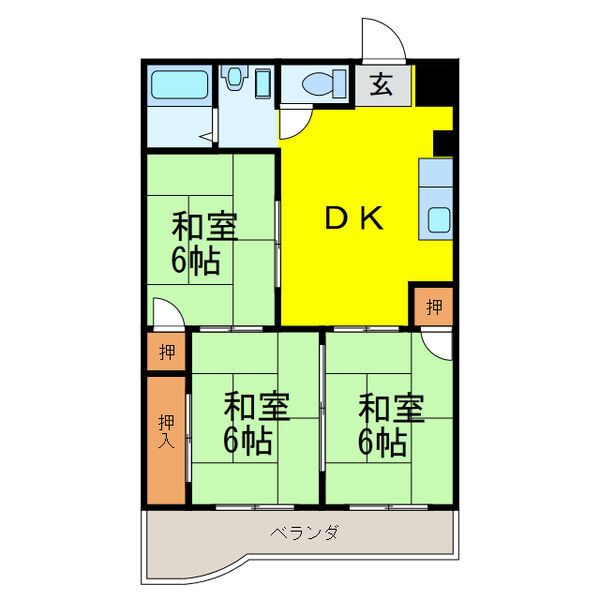 第5中村ハイツの間取り