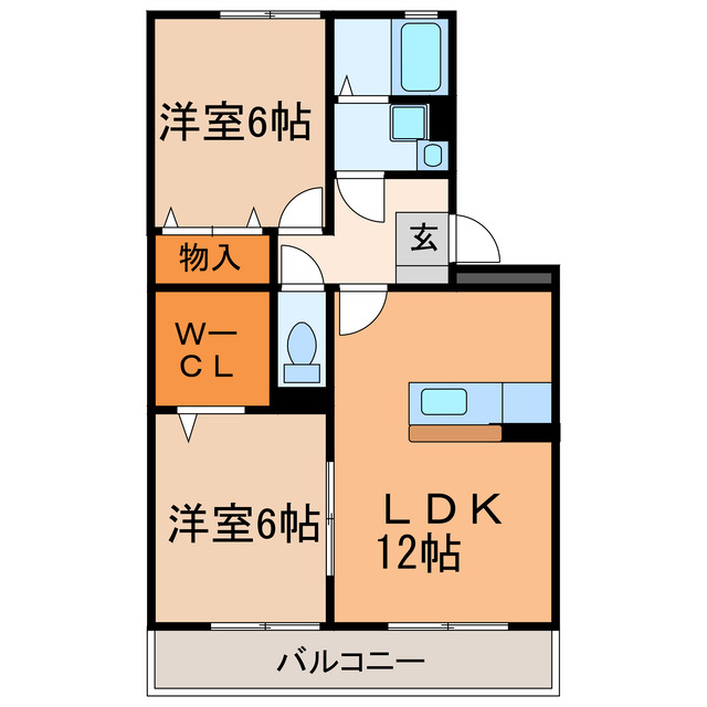 アヴニールＡの間取り