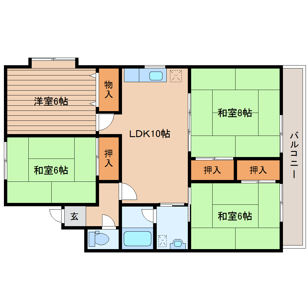 協栄マンションの間取り