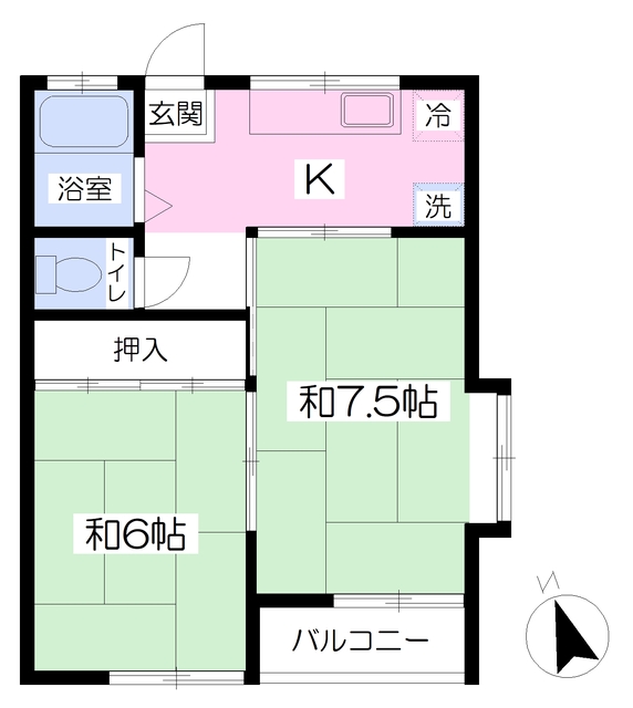 リバーサイド小松の間取り