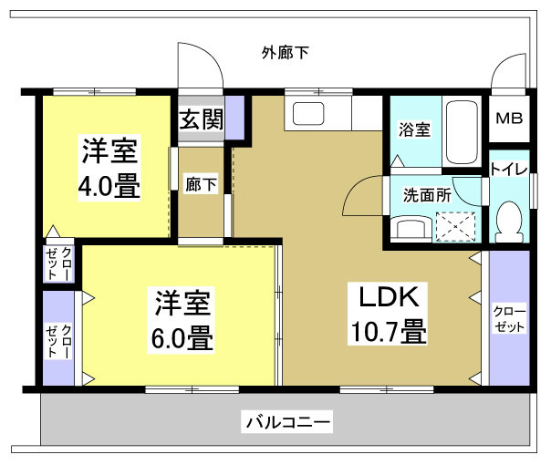 メゾンド桐ヶ丘の間取り