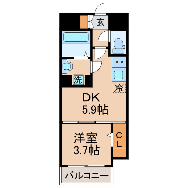 Jリヴェール高松南新町の間取り