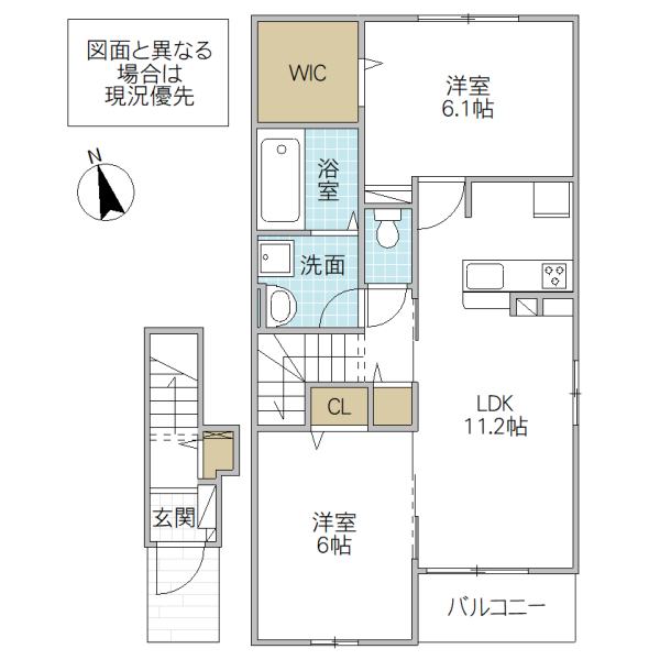 グラン・アグロス Aの間取り