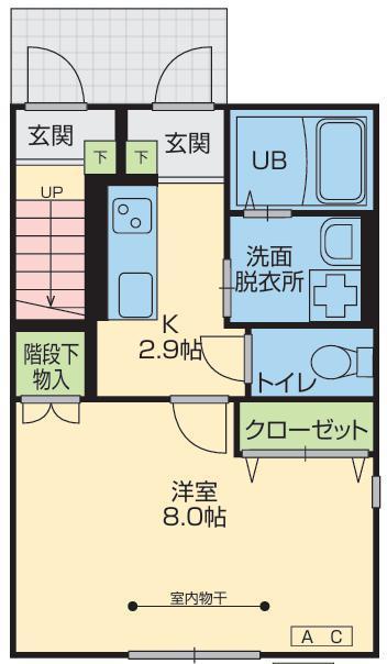 ＳＵＮ　ＰＡＬＡＣＥ北上Vの間取り