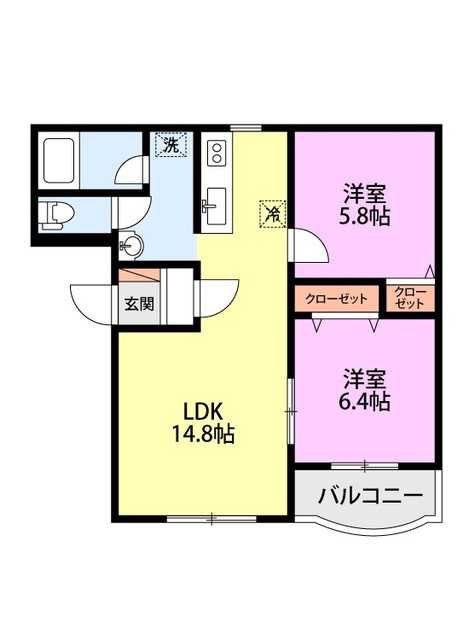 ピュアライフ坂井の間取り