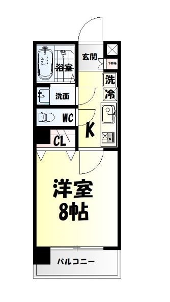 仙台市青葉区木町通のマンションの間取り