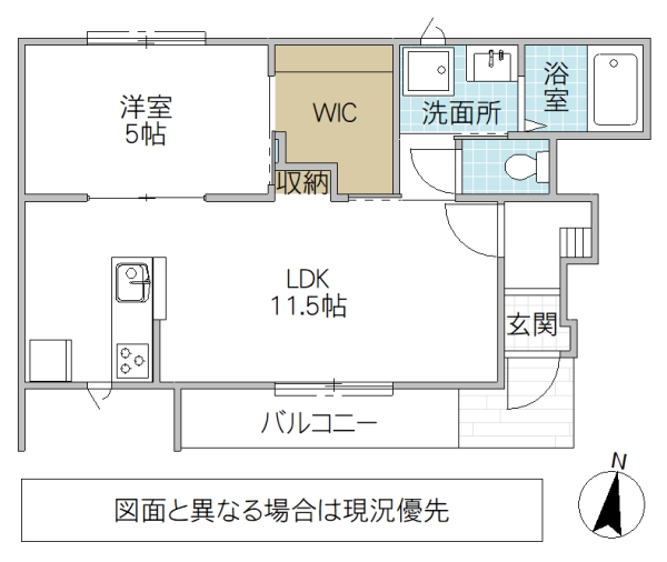 レーガベーネ長堀A棟の間取り