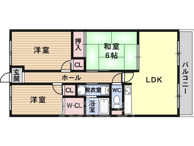 アネーロ国分の間取り