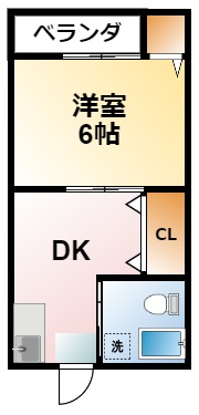 【茂原市茂原のアパートの間取り】