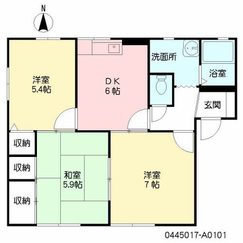 コンフォートふじの間取り