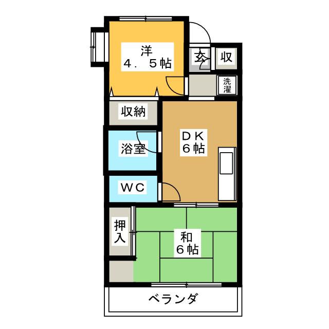 第１０エルム大倉山の間取り