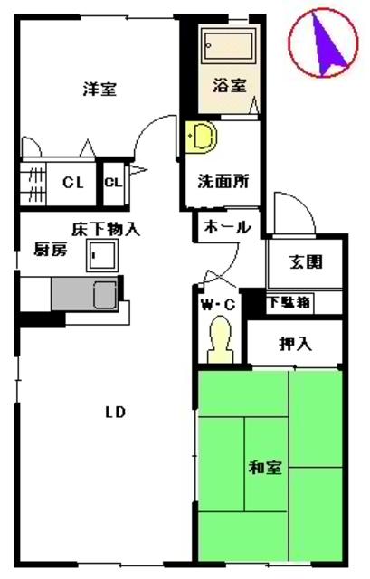 【ガーデンシティ今井　Ｄ棟の間取り】