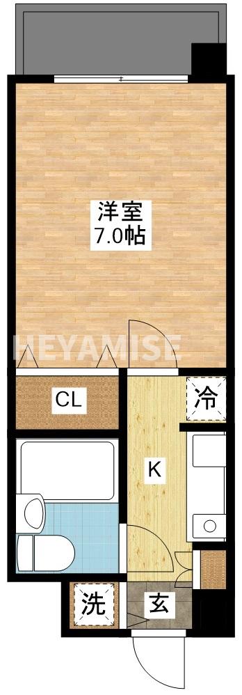 長崎市出雲のマンションの間取り