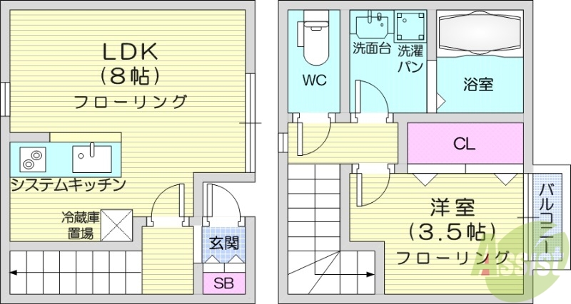 アンビシオン北四番丁の間取り