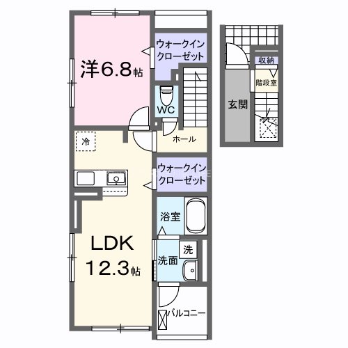 【カトレアIIの間取り】