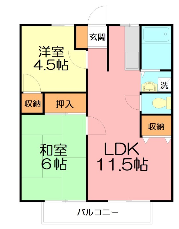 ヴィラージュ鎌倉Ａの間取り