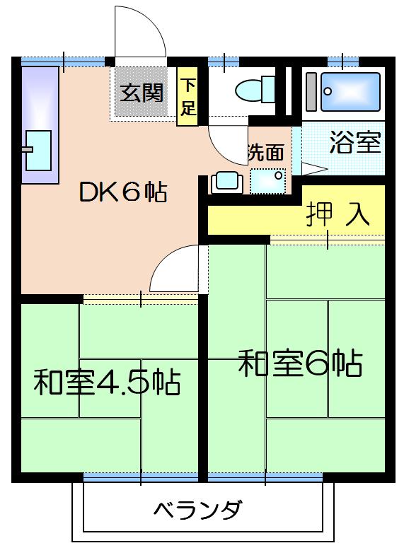 秋田ハイツの間取り