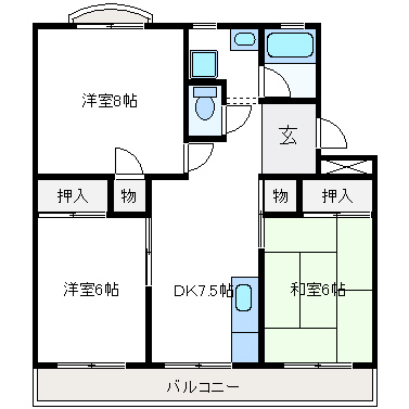 メゾンティックの間取り