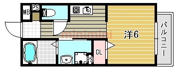 ベルリード西山天王山の間取り