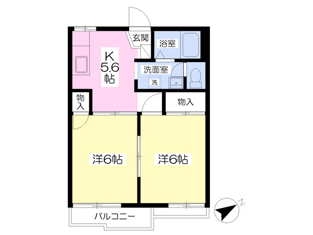 ビラ青木Ａの間取り