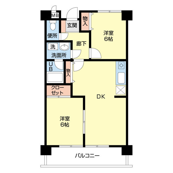 グランメール呼続の間取り