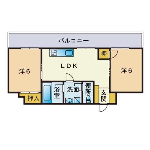 六本松パールシャトーの間取り