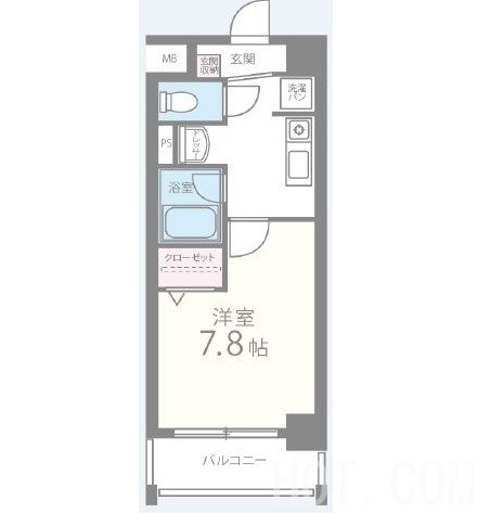 【福岡市中央区笹丘のマンションの間取り】