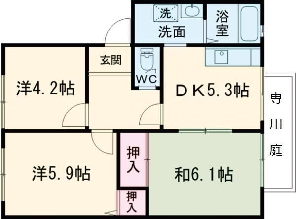 ガーデンプレイスＡの間取り