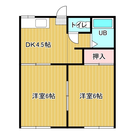 コーポ中央の間取り