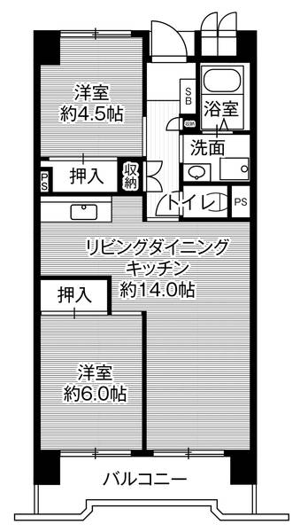 ビレッジハウス笠寺タワー1号棟の間取り