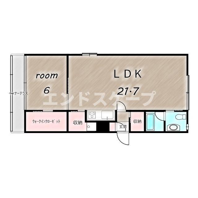 高崎市和田多中町のマンションの間取り