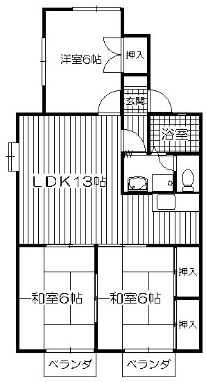 【サザンクロス91の間取り】