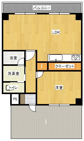 エンゼルハイム佐貫の間取り