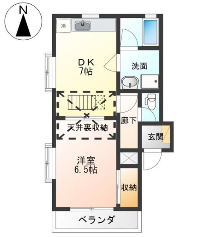 名古屋市中川区南八熊町のマンションの間取り