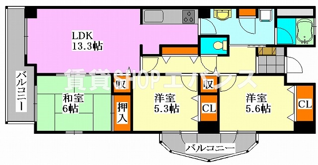 リリファ津田沼の間取り