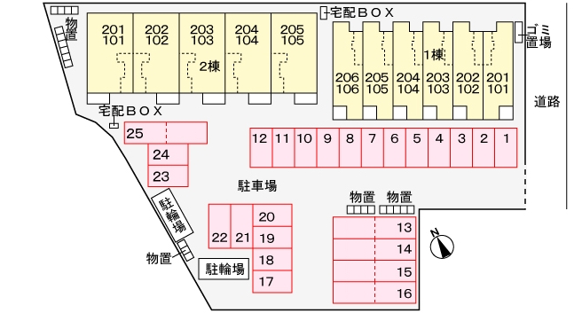 【プロスペレ　Iの駐車場】