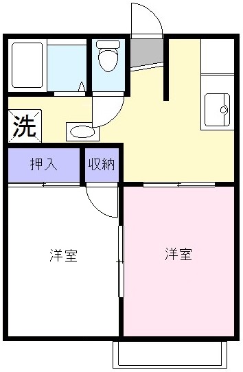 ラ・ポール西中央の間取り