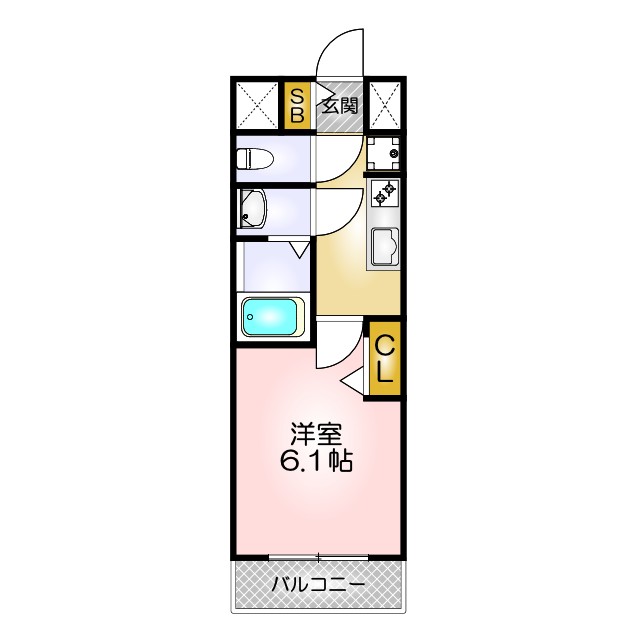 アドバンス神戸パーチェの間取り