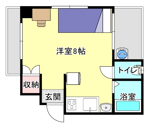 イレブン上荒田の間取り