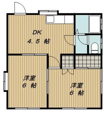 【横須賀市二葉のアパートの間取り】