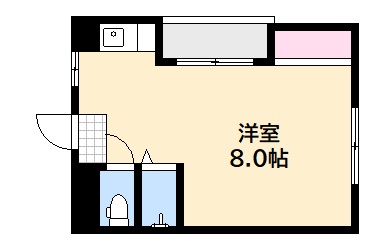 広島市西区横川町のマンションの間取り