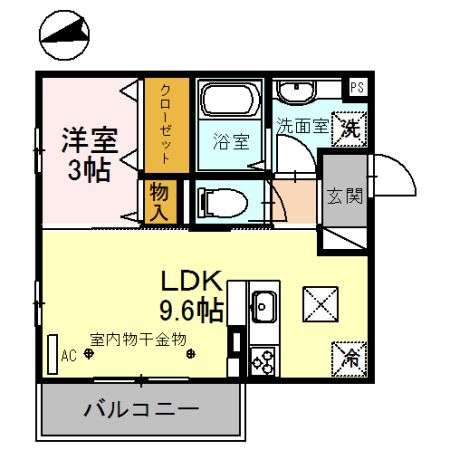 プリムローズ城東の間取り