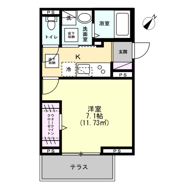 【TORISIA北越谷の間取り】