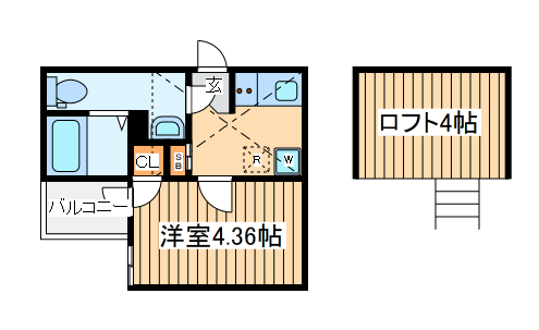 横浜市鶴見区生麦のアパートの間取り