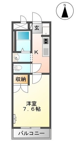 姫路市書写のアパートの間取り